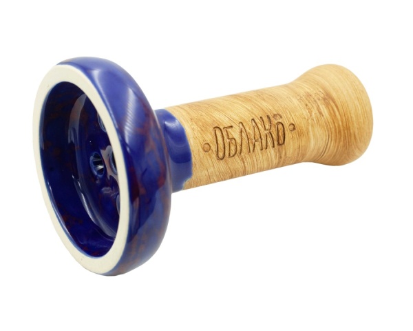 Чаша Облако Glaze Black - Сине-красный мрамор