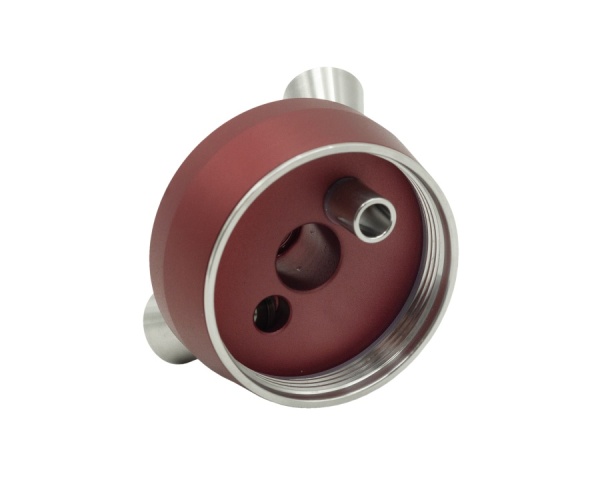 Кальян Hoob Mars Pro Mini Wine red x Steel  | Колба Hoob Prima Pro