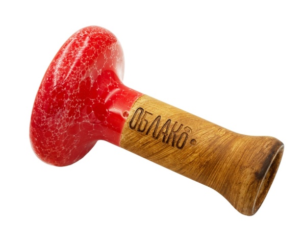 Чаша Облако Glaze Phunnel L - Красно-белый мрамор