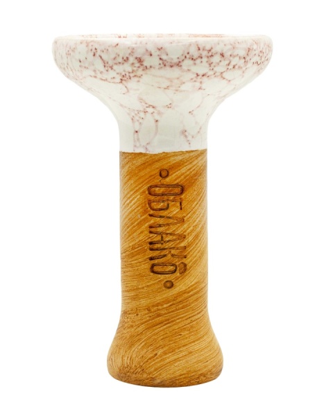 Чаша Облако Glaze Phunnel M - Бело-бордовый мрамор