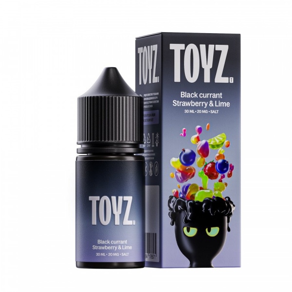 Toyz Salt 30мл, Black currant, Strawberry & Lime (Черная смородина/Клубника/Лайм)