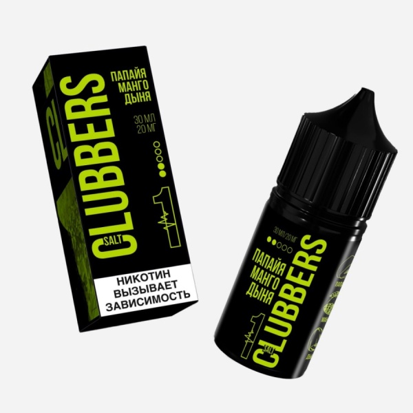 CLUBBERS 1, 30 мл, 2% (вкус папайи, манго и дыни)
