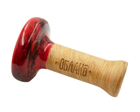 Чаша Облако Glaze Black - Красный черный мрамор