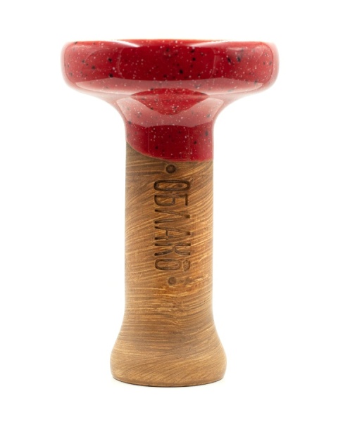 Чаша Облако Glaze Black - Красный в точку