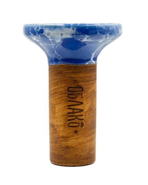 Чаша Облако Flow - Белый/Сине-белый мрамор