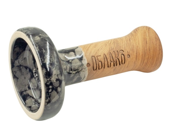 Чаша Облако Glaze Black - Серо-черный мрамор 