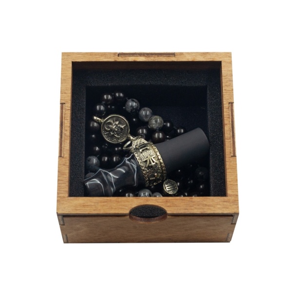 Мундштук Индивидуальный/персональный Japona Samurai Beads Gray