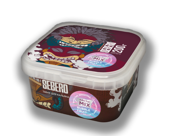Sebero Arctic Mix Bubble Fruit (Бабл-гам, виноград, голубика, манго, арктик), 200 гр