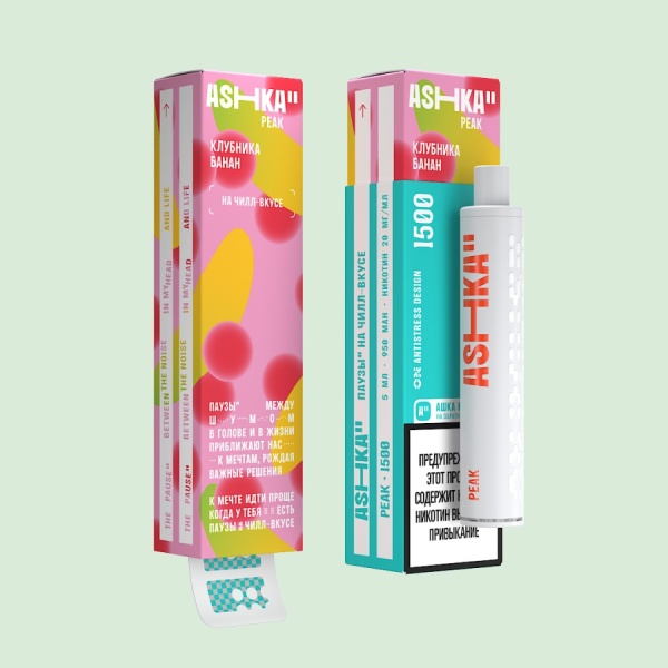 ASHKA PEAK 1500 Клубника Банан
