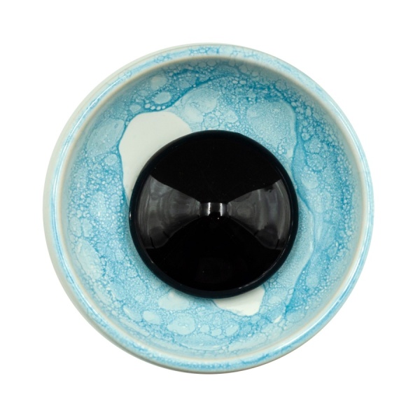 Чаша Облако Flow - Черный/Бело-голубой мрамор