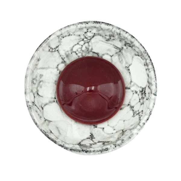 Чаша Облако Flow - Вишневый/Бело-черный мрамор
