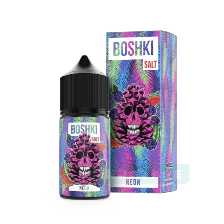 BOSHKI SALT Neon / Микс из мякоти арбуза, ежевичных листьев и ягод, 20 - 30мл