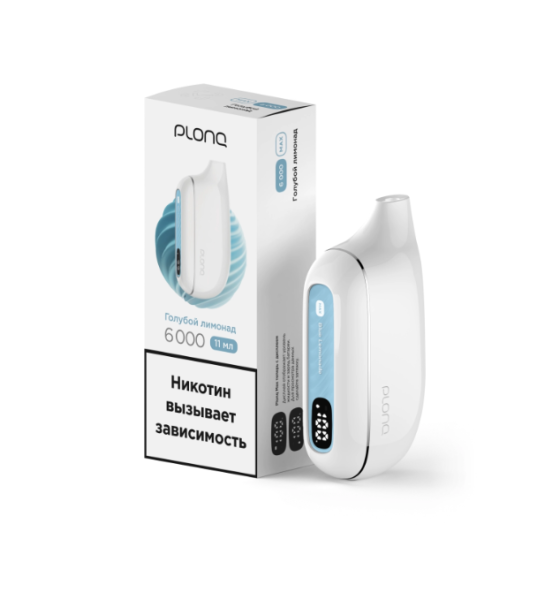 Plonq MAX (до 6000 затяжек) вкус Голубой Лимонад
