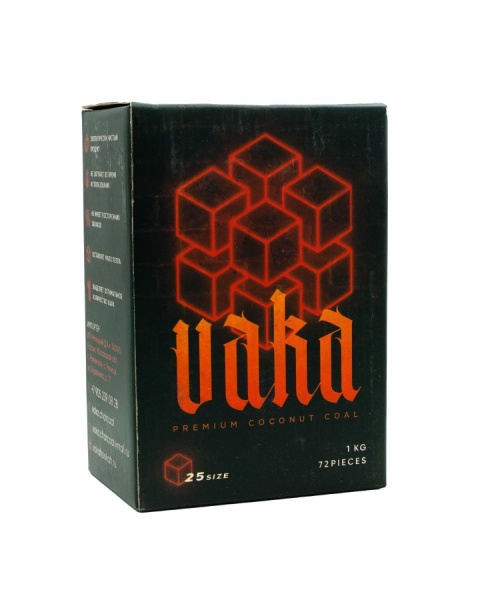 Уголь Vaka 72 (25х25х25)