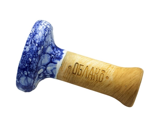 Чаша Облако Glaze Black - Бело-синий мрамор