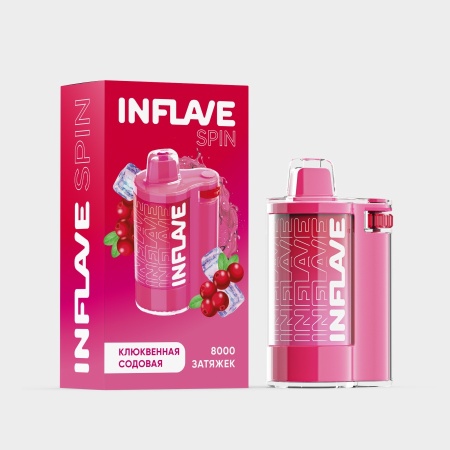 INFLAVE SPIN 8000 Клюквенная содовая, 2%
