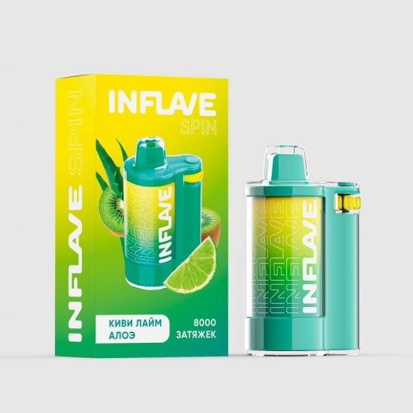 INFLAVE SPIN 8000 Киви Лайм Алоэ, 2%