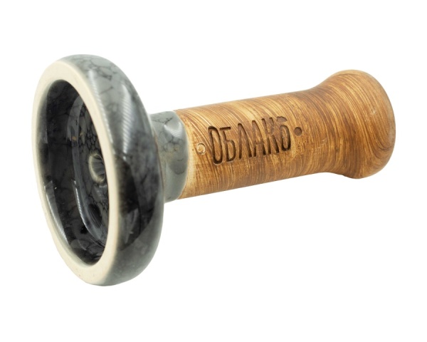 Чаша Облако Glaze Black - Серый черный мрамор 