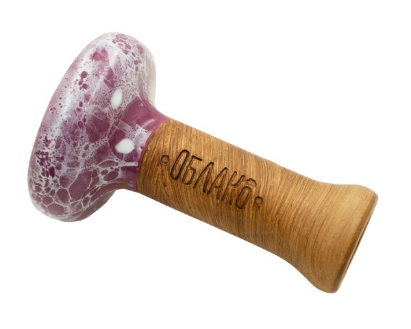 Чаша Облако Glaze Black - Малиновый белый мрамор