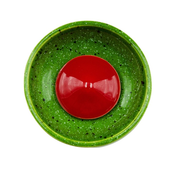 Чаша Облако Flow - Красный/Зеленый в точку