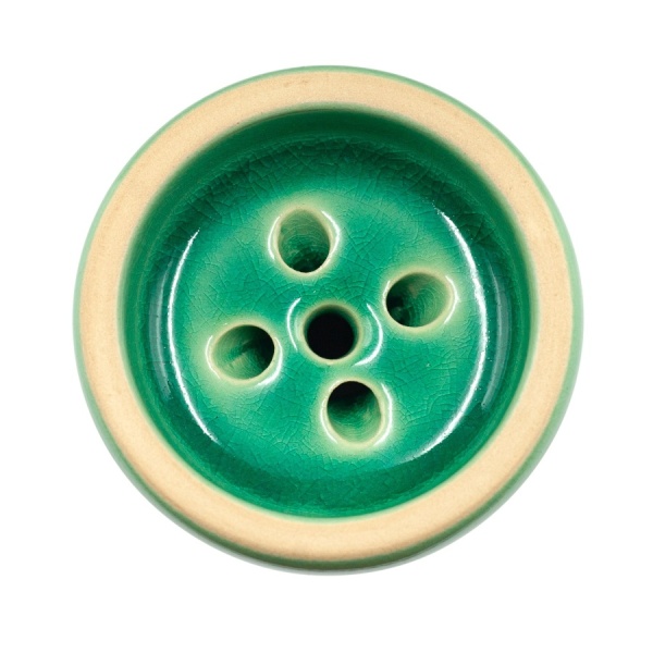 Чаша Облако Glaze Black - Зелёная кракле