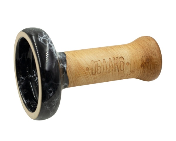 Чаша Облако Glaze Black - Чёрно-белый мрамор