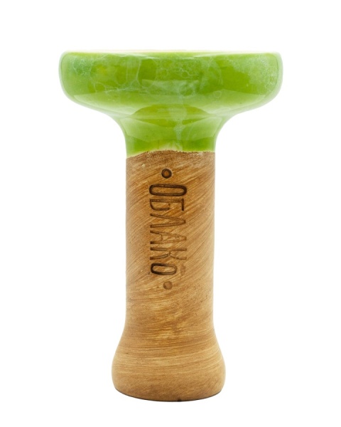 Чаша Облако Glaze Black - Салатовый белый мрамор