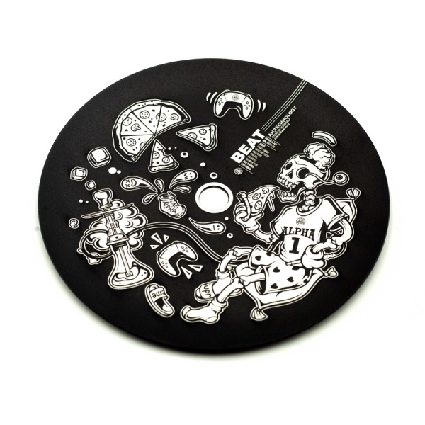 Дизайнерское блюдце плоское Beat 02