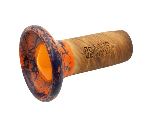 Чаша Облако Flow - Оранжевый/Оранжево-матовый синий мрамор