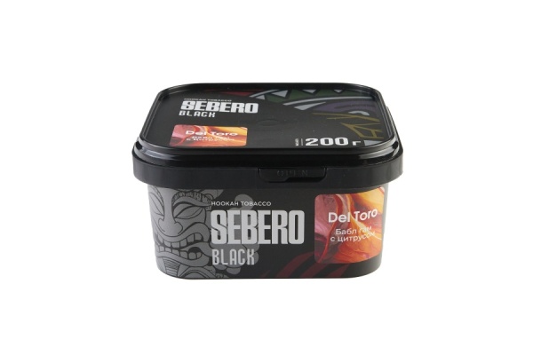 Sebero Black с ароматом Бабл гам с цитрусом (Del Toro), 200 гр
