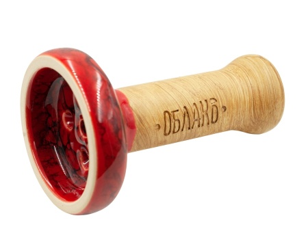 Чаша Облако Glaze Black - Красный черный мрамор