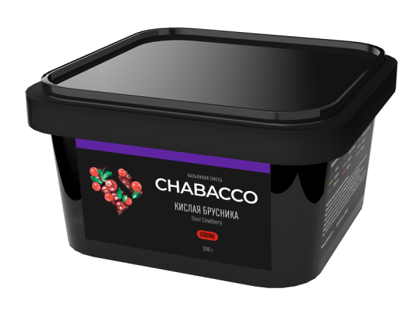 Chabacco Strong Sour Cowberry (Кислая брусника), 200 гр