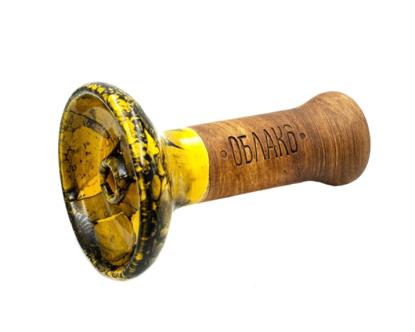 Чаша Облако Glaze Phunnel M - Желтый черный мрамор