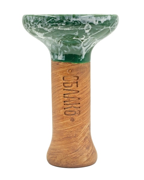 Чаша Облако Glaze Phunnel M - Темно-зеленый белый мрамор