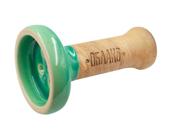 Чаша Облако Glaze Black - Зелёная кракле