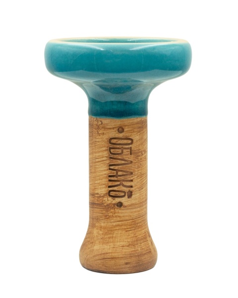 Чаша Облако Glaze Black - Голубая кракле