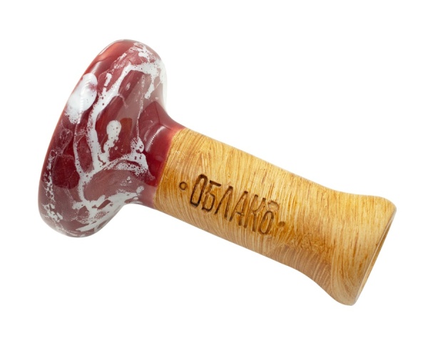 Чаша Облако Glaze Black - Вишнево-белый мрамор