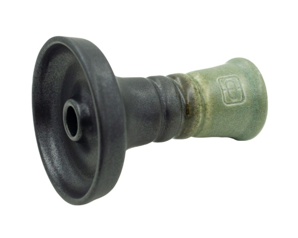 Чаша Форма Фанел Глазурь зеленый / черный