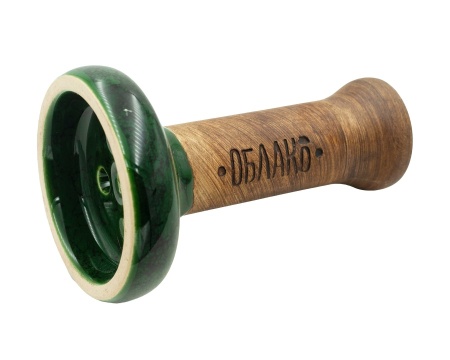 Чаша Облако Glaze Black - Зелёный черный мрамор