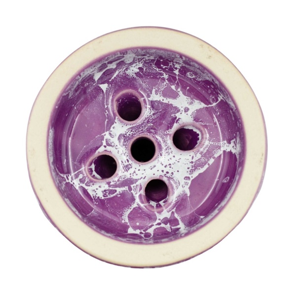 Чаша Облако Glaze Black - Фиолетовый белый мрамор