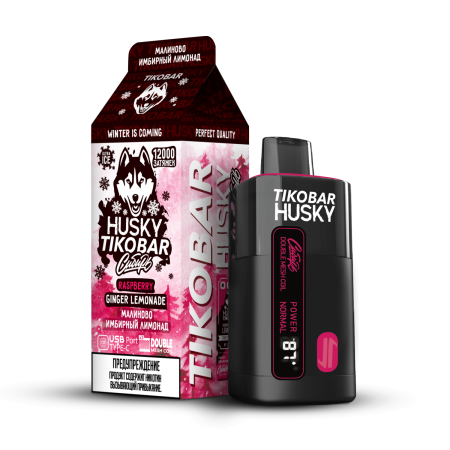 TIKOBAR HUSKY Сибирь 12000 Raspberry Ginger Lemonade (малиново-имбирный лимонад)