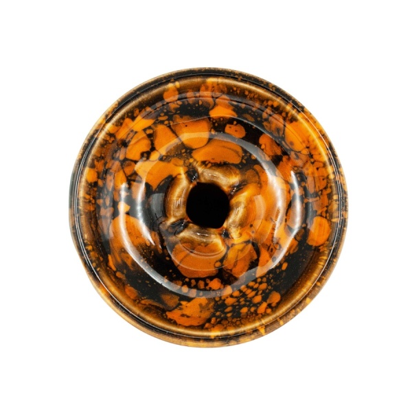 Чаша Облако Glaze Phunnel S - Оранжевый черный мрамор