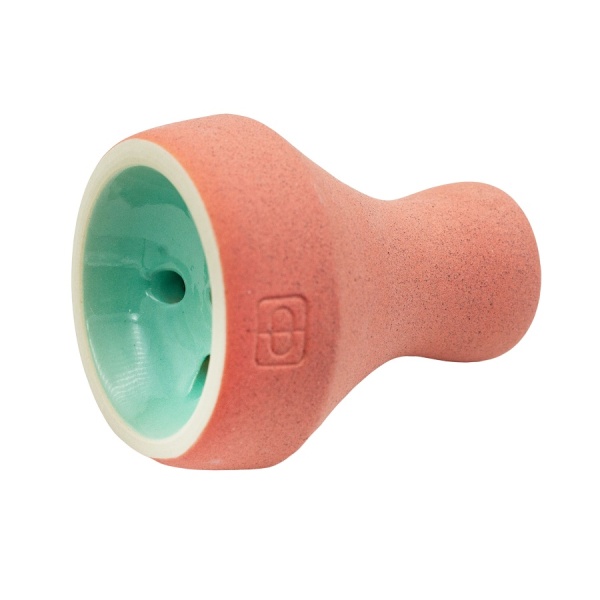 Чаша Форма Турка Бетон Красный / Салатовый