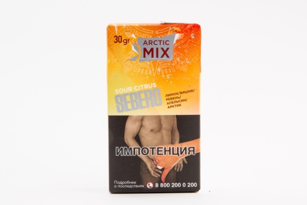 Sebero Arctic Mix Sour Citrus (Лимон, вишня, ревень, апельсин, арктик), 30 гр