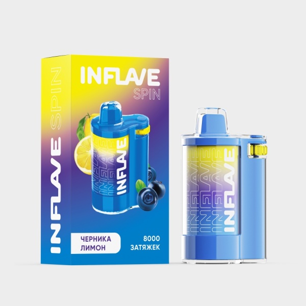 INFLAVE SPIN 8000 Черника Лимон, 2%