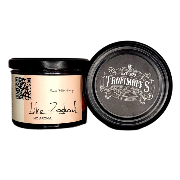 Табак для кальяна "Trofimoff"s" no aroma Like Zaghoul, 125гр