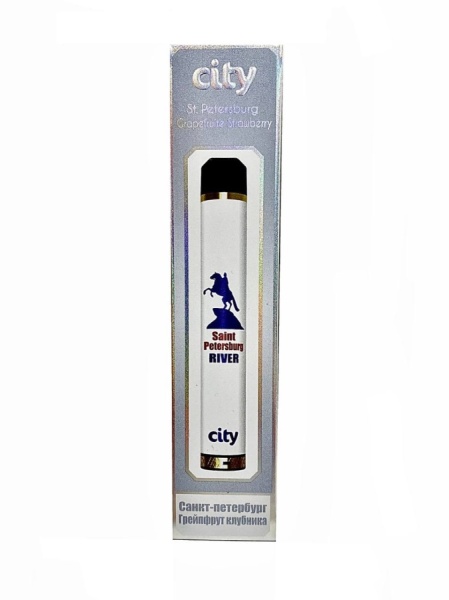 City Highway 0MG 1600 затяжек Salt 0% Санкт-Петербург - Клубника грейпфрут