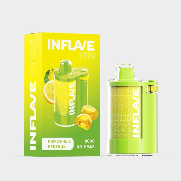 INFLAVE SPIN 8000 Лимонные леденцы, 2%