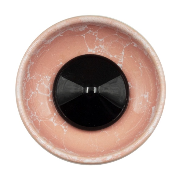 Чаша Облако Flow - Черный/Розово-белый мрамор