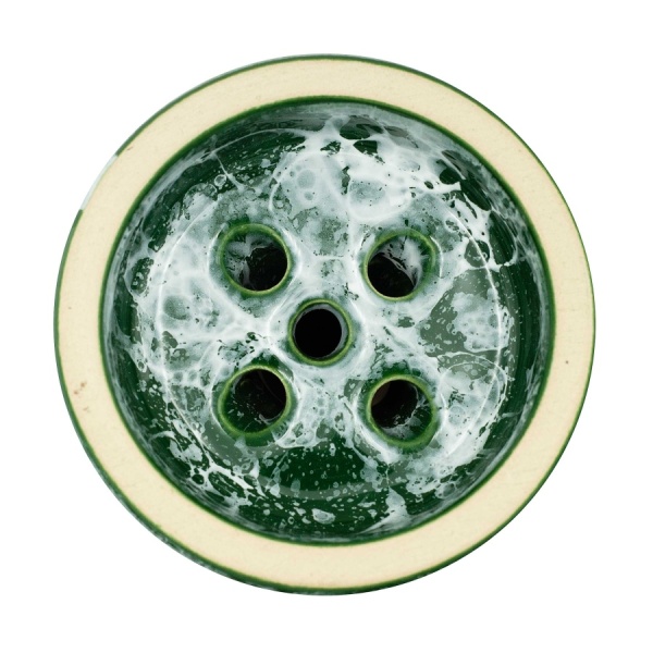 Чаша Облако Glaze Black - Бело-зеленый мрамор